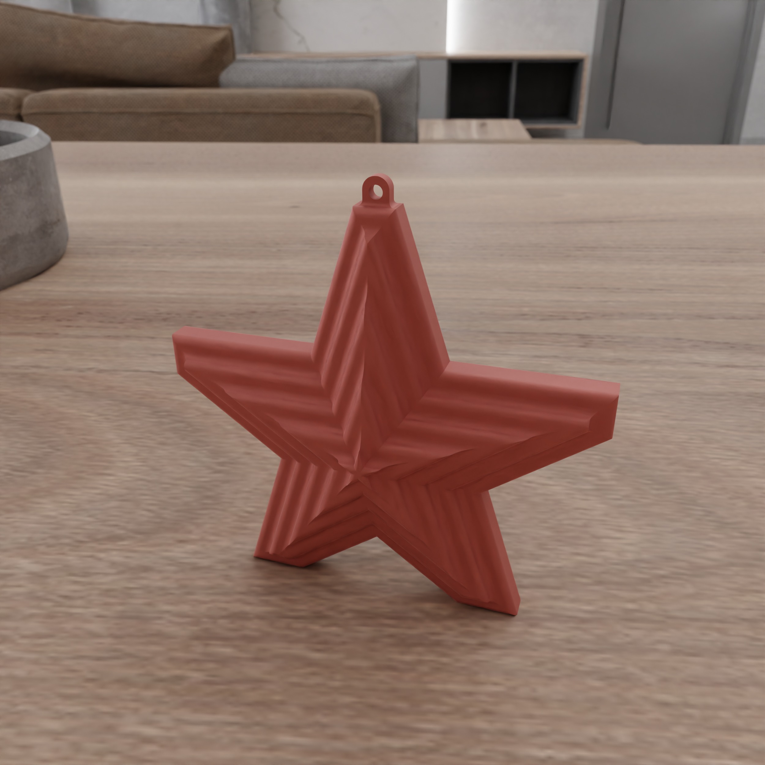 Star Christmas Ornament - 205 3D print model_11