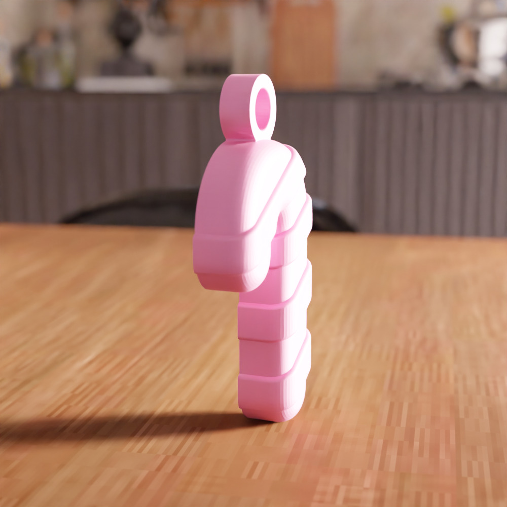 Candy Cane Ornament - 201 3D print model_2