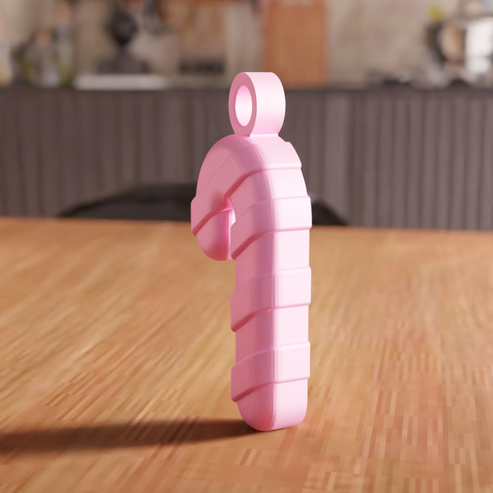 Candy Cane Ornament - 201 3D print model_5