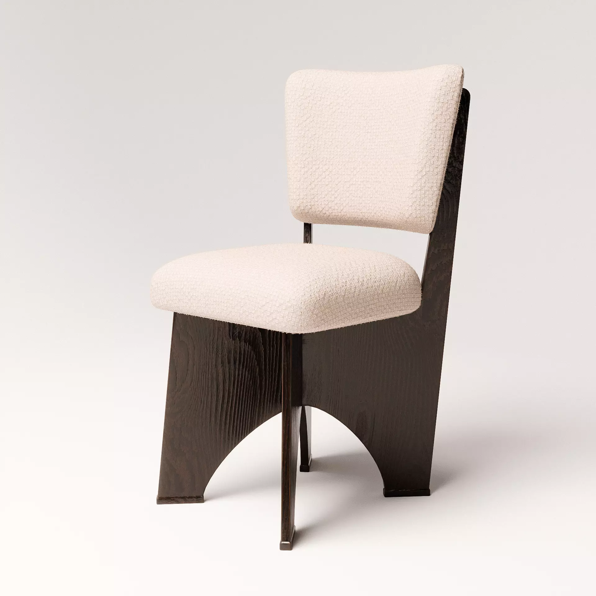 Architectural Accent Chair Low-poly 3D model