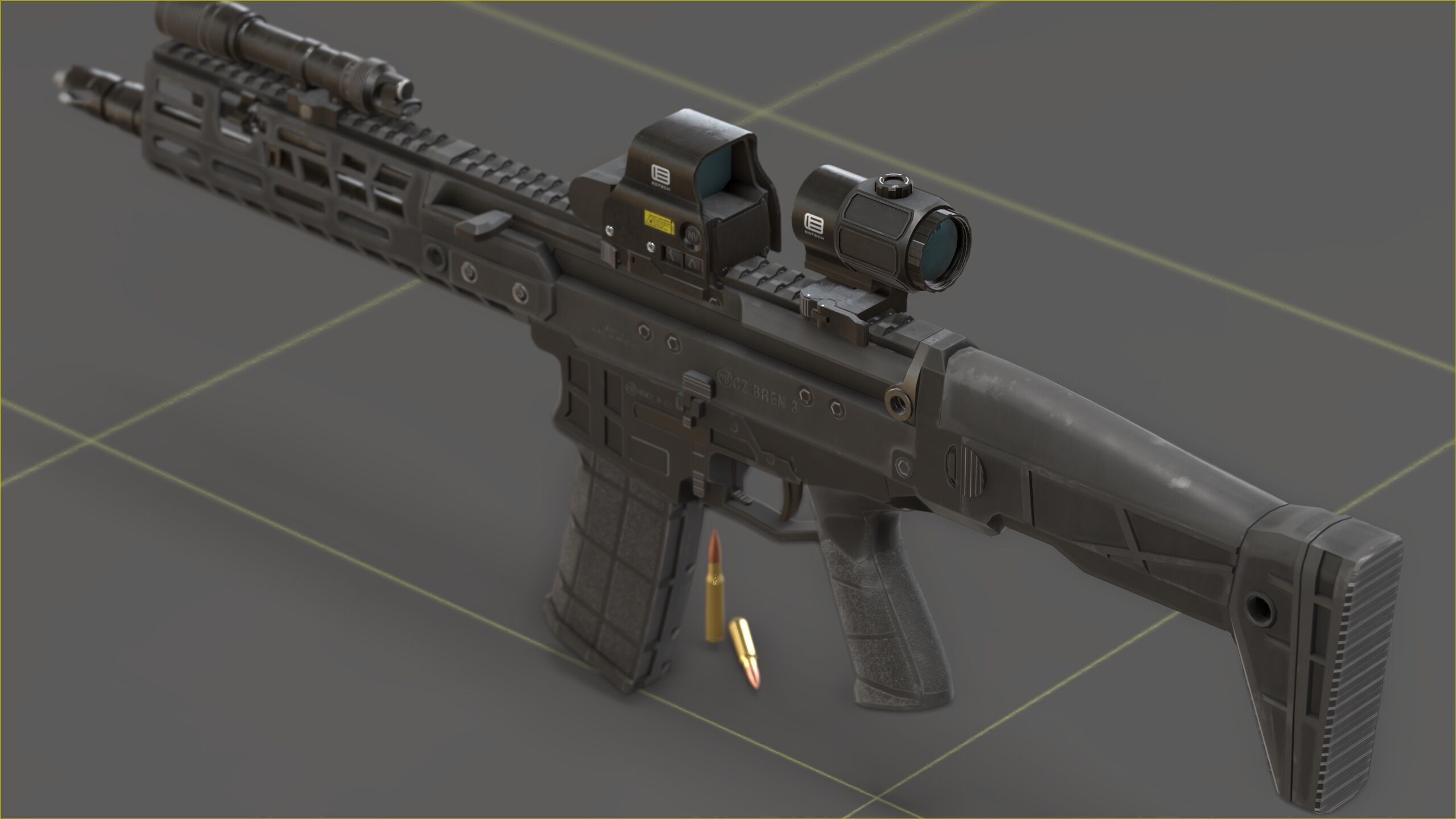 CZ - Bren 3 Low-poly 3D model_8