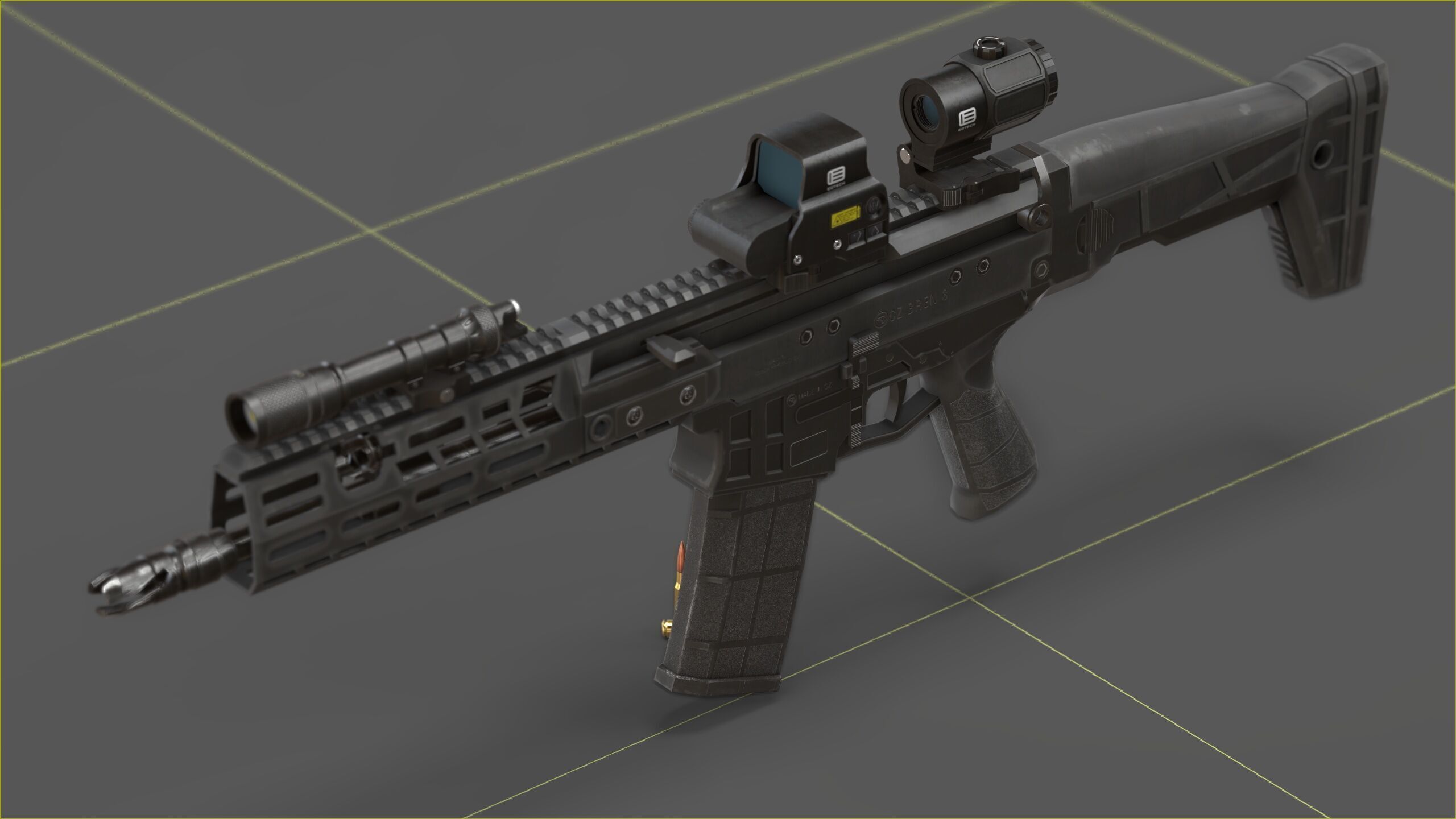 CZ - Bren 3 Low-poly 3D model_4