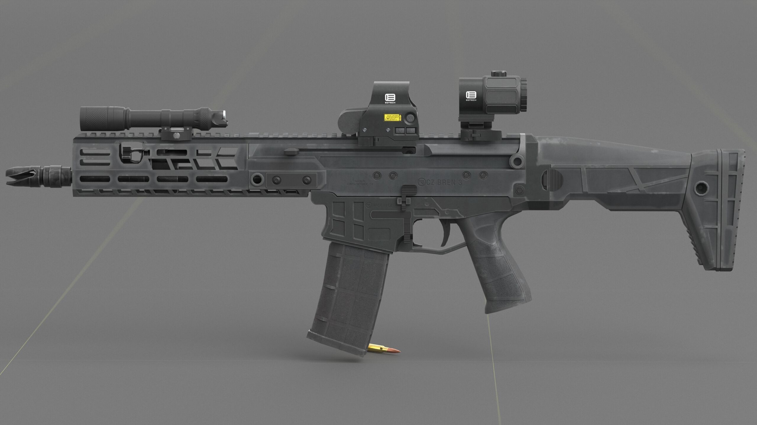 CZ - Bren 3 Low-poly 3D model_50