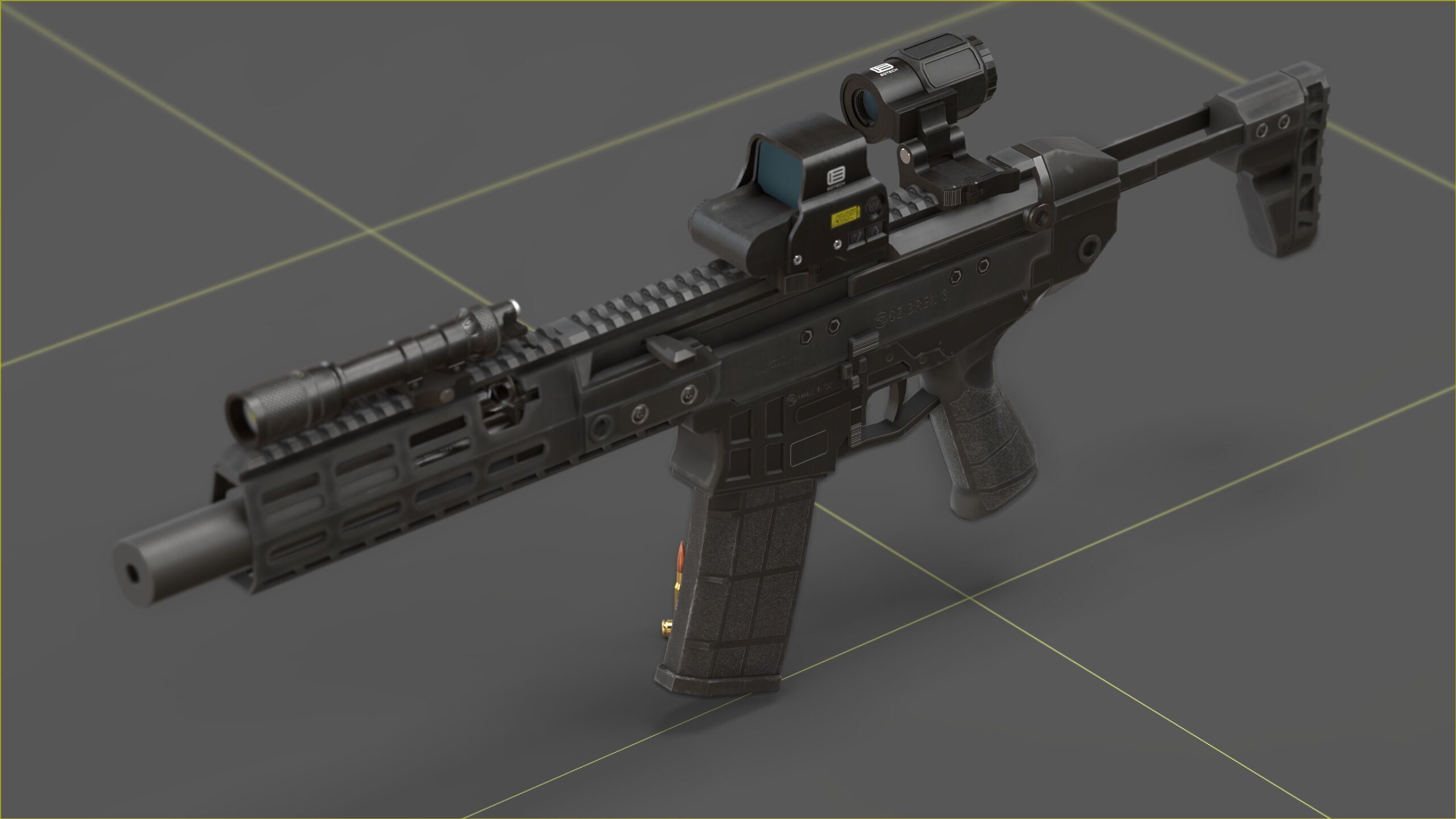 CZ - Bren 3 Low-poly 3D model_5