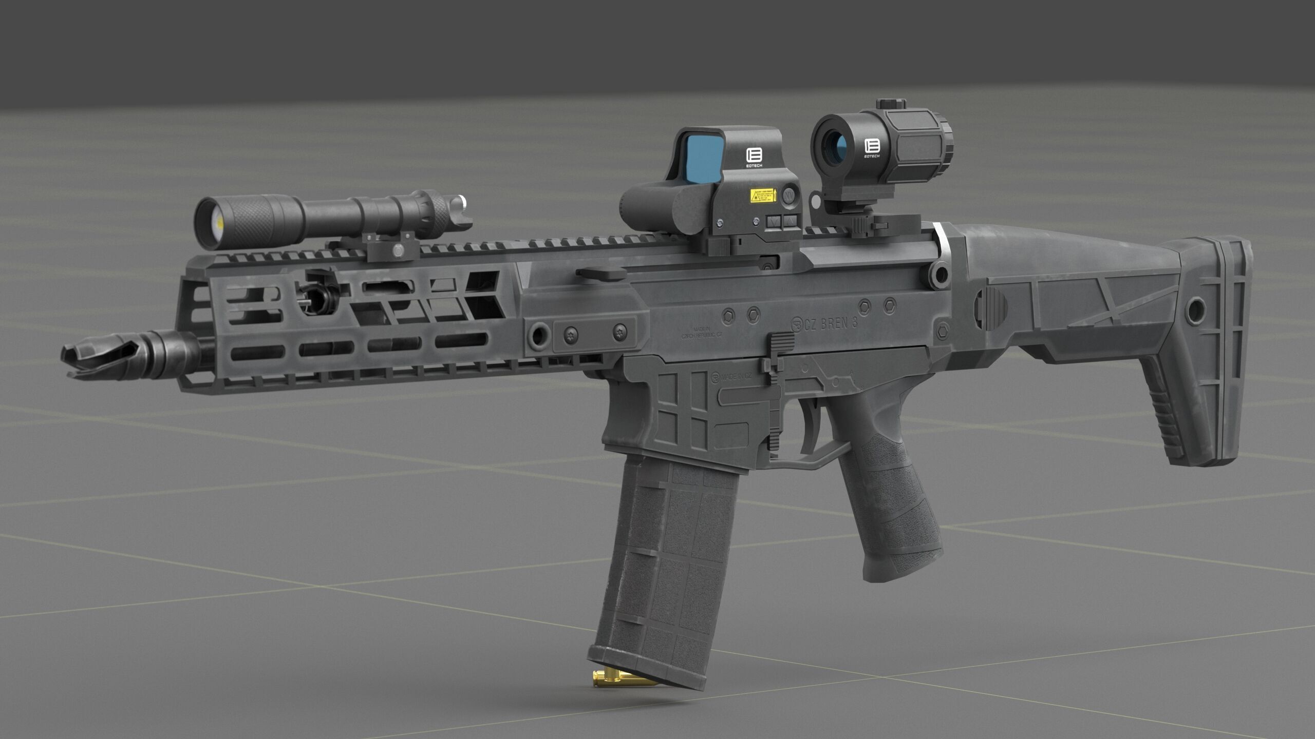 CZ - Bren 3 Low-poly 3D model_47