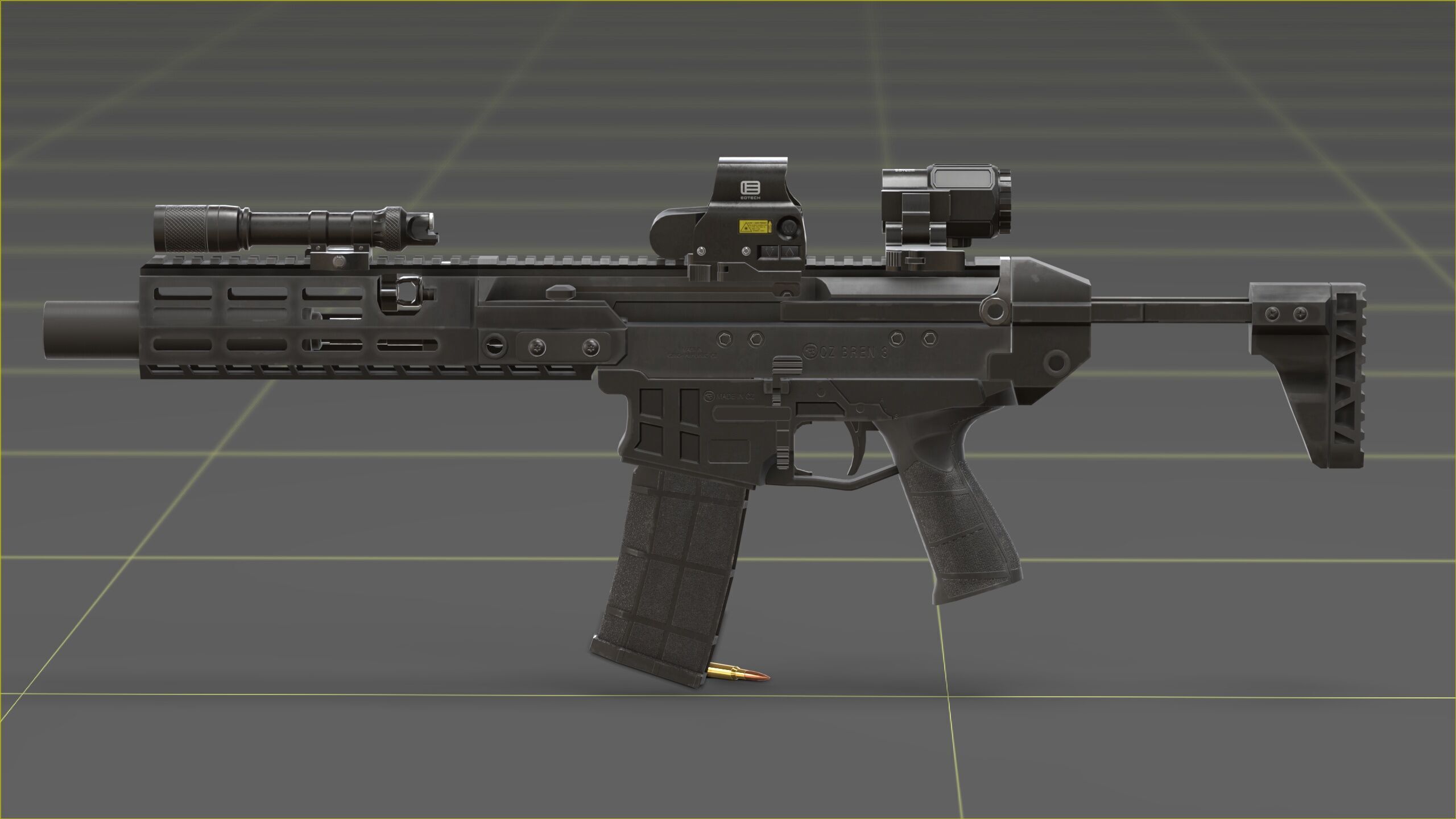 CZ - Bren 3 Low-poly 3D model_37