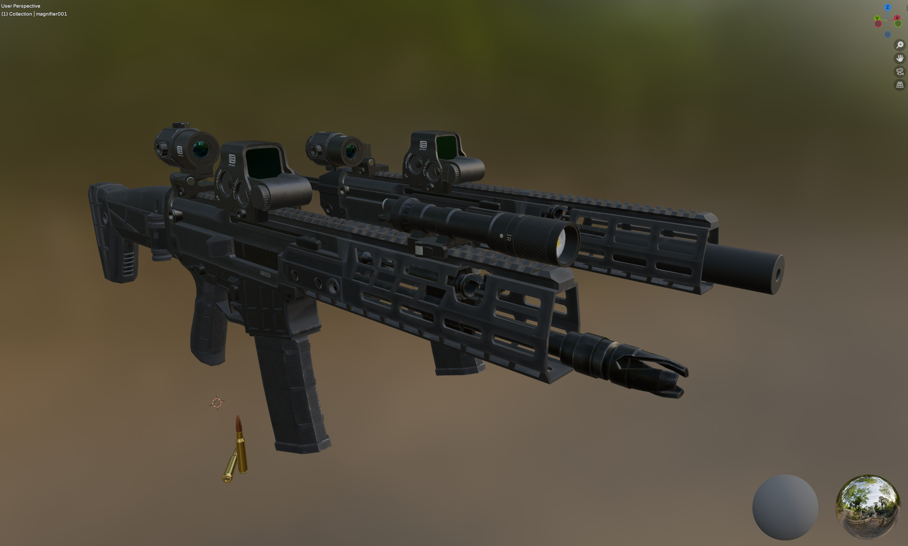 CZ - Bren 3 Low-poly 3D model_1