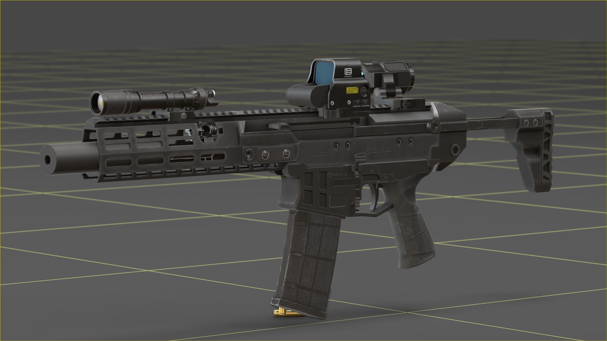 CZ - Bren 3 Low-poly 3D model_25