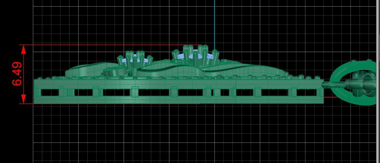 Beautiful diamond pendant 3D print model_8