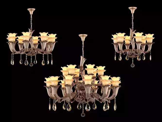 76001 Osgona Collection of Murano Glass Lamps 