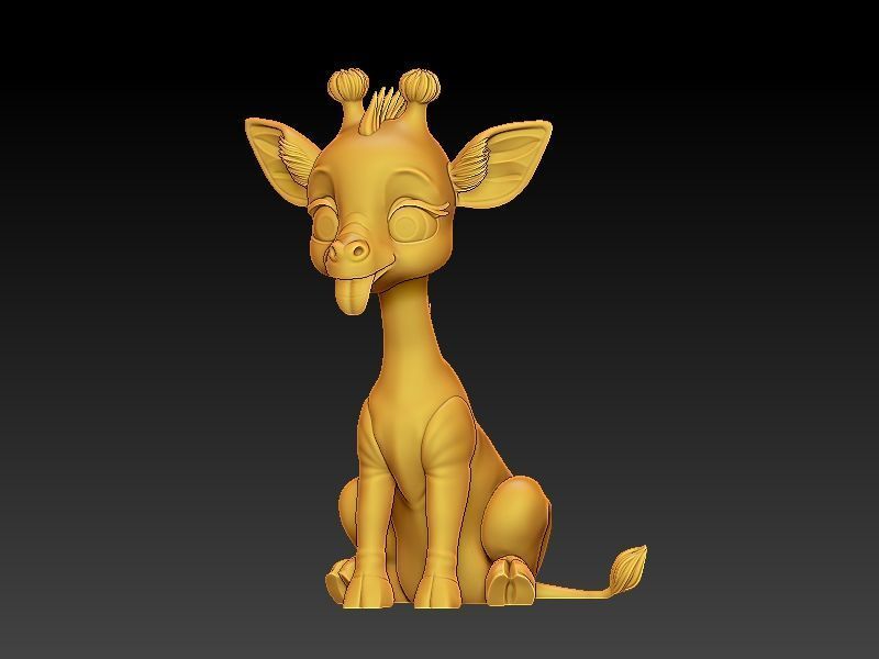Kawaii Baby Giraffe 3D print model_10