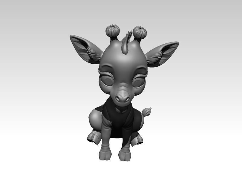 Kawaii Baby Giraffe 3D print model_6