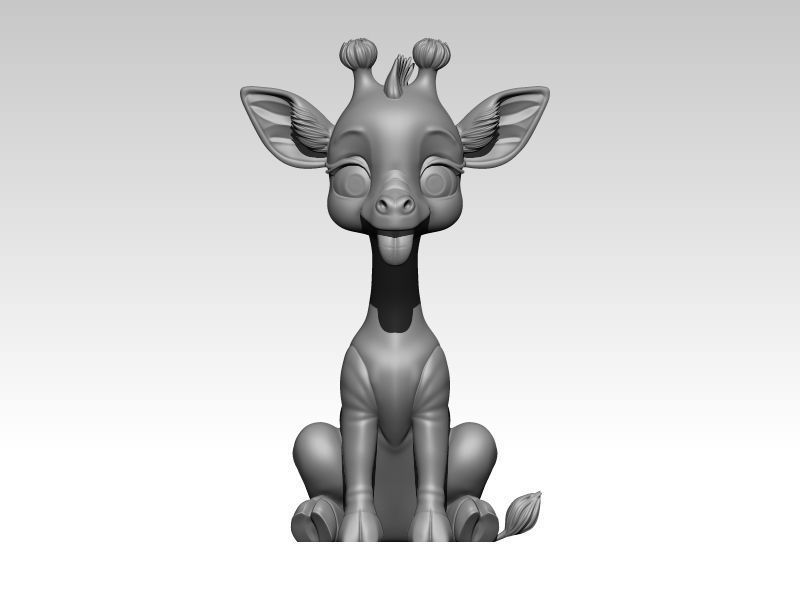 Kawaii Baby Giraffe 3D print model_1