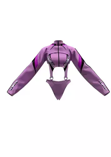 Set of three sports clothes 3D model