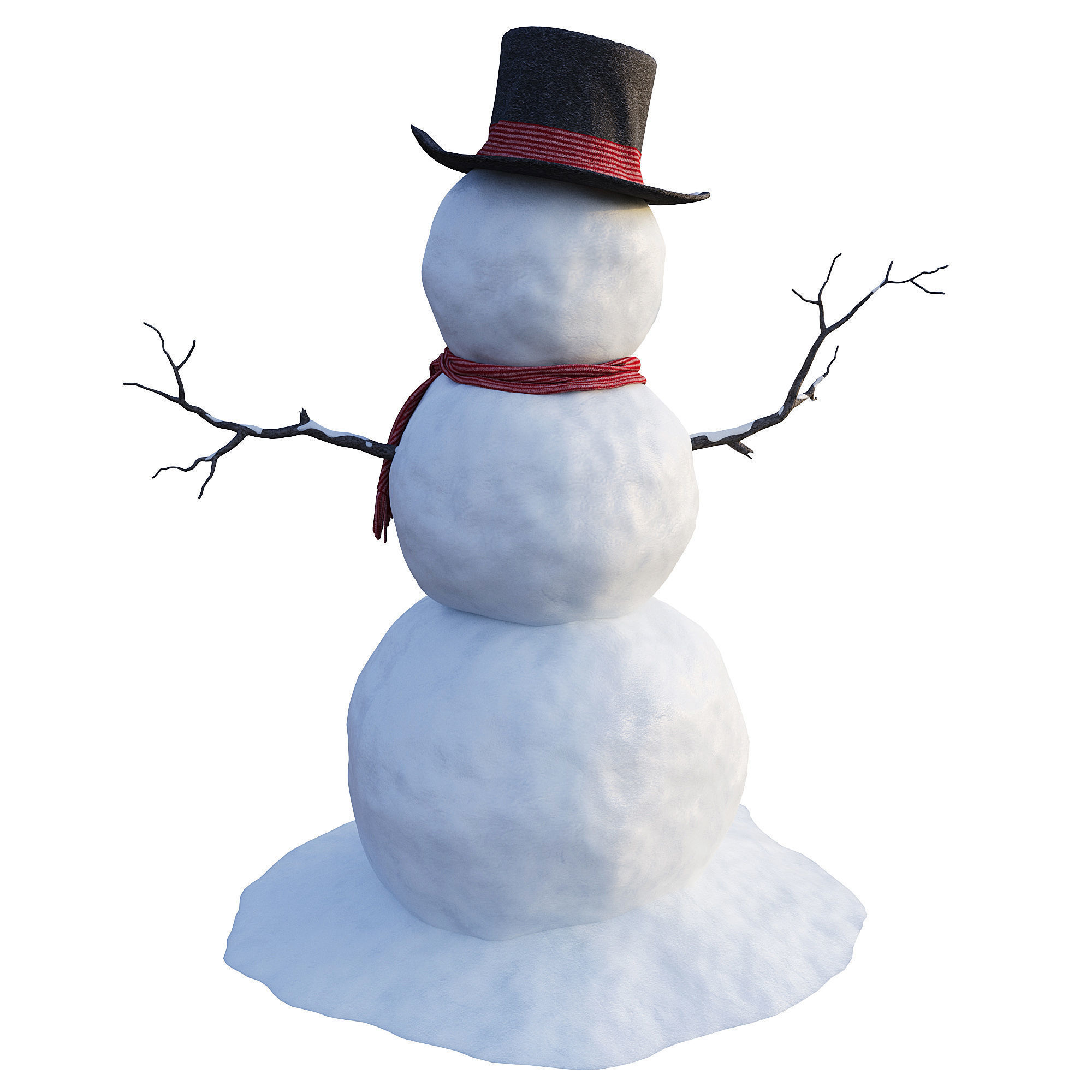 Snowman 3D model_1