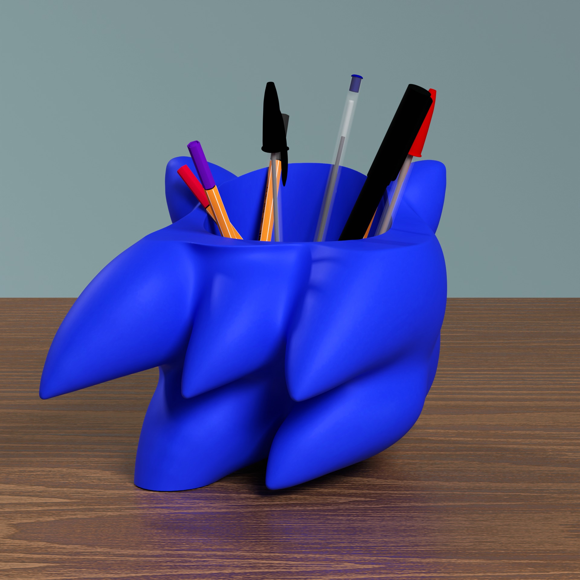Classic Sonic the Hedgehog Headphone Stand and Pen Holder 3D print model_4