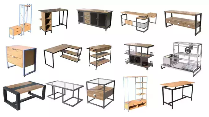 Industrial furniture and barbecues  50 projects