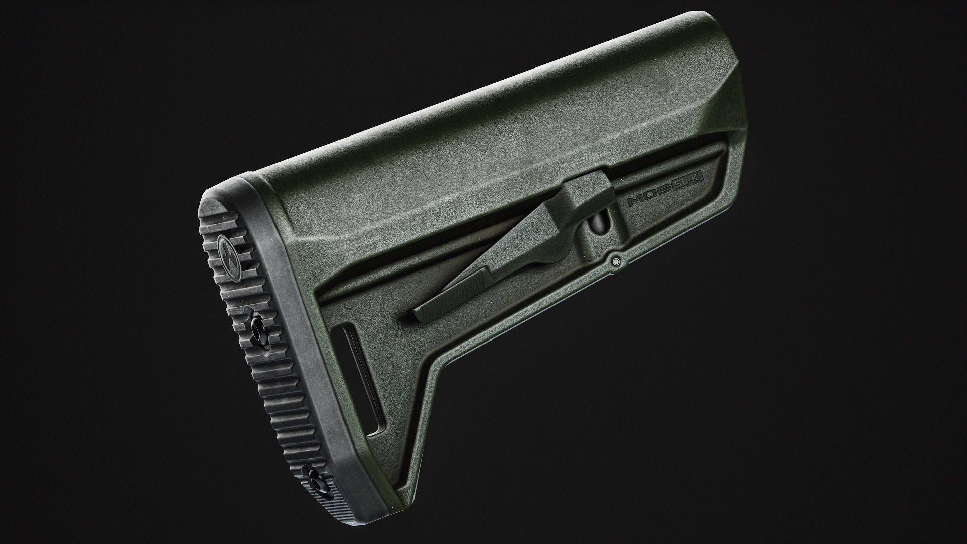 Magpul MOE SL-K Stock Low-poly 3D model_4