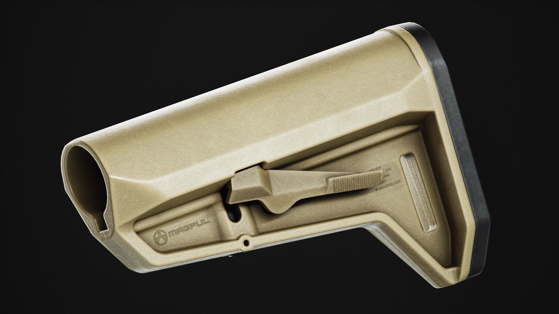 Magpul MOE SL-K Stock Low-poly 3D model_6