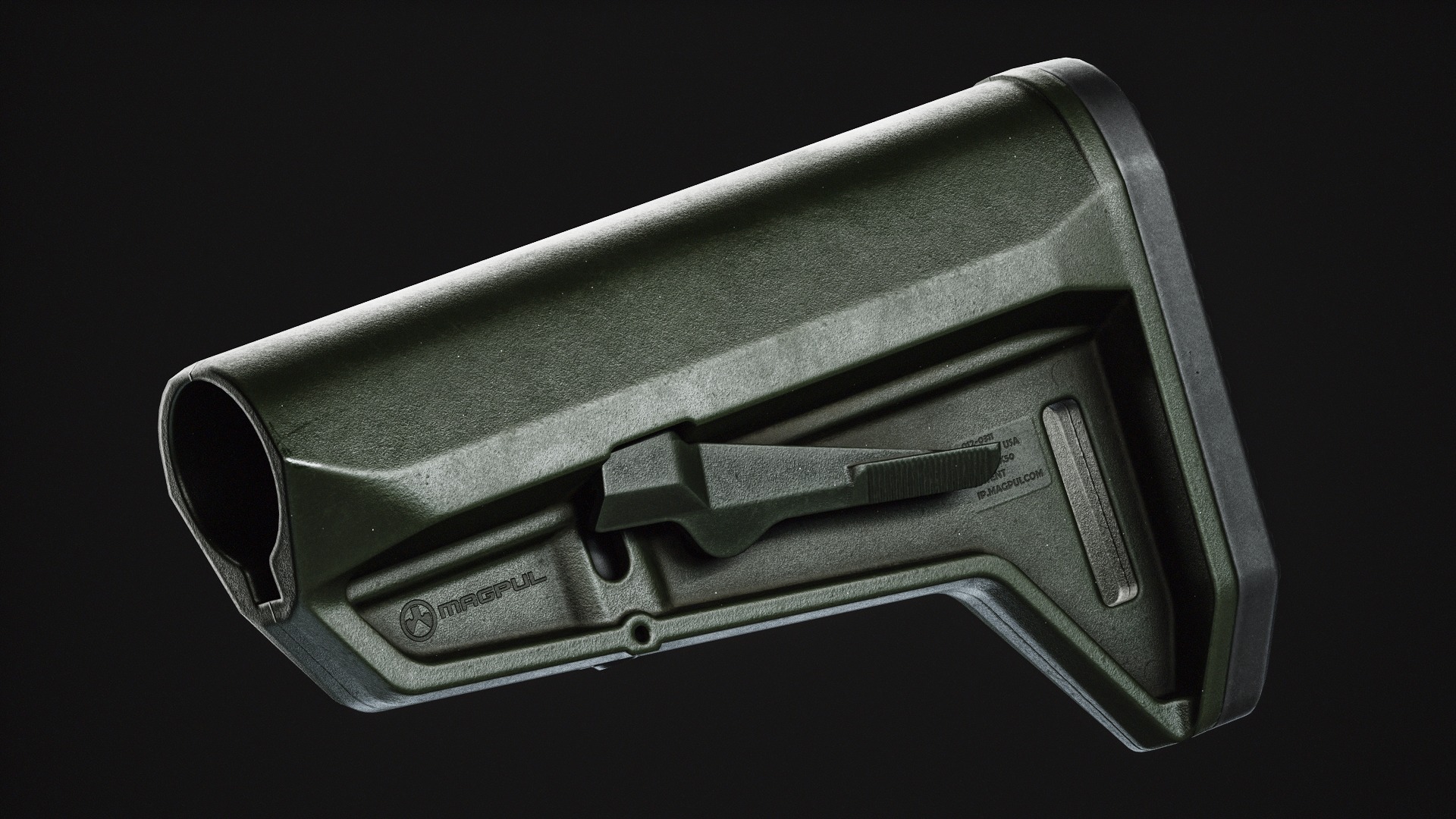 Magpul MOE SL-K Stock Low-poly 3D model_8