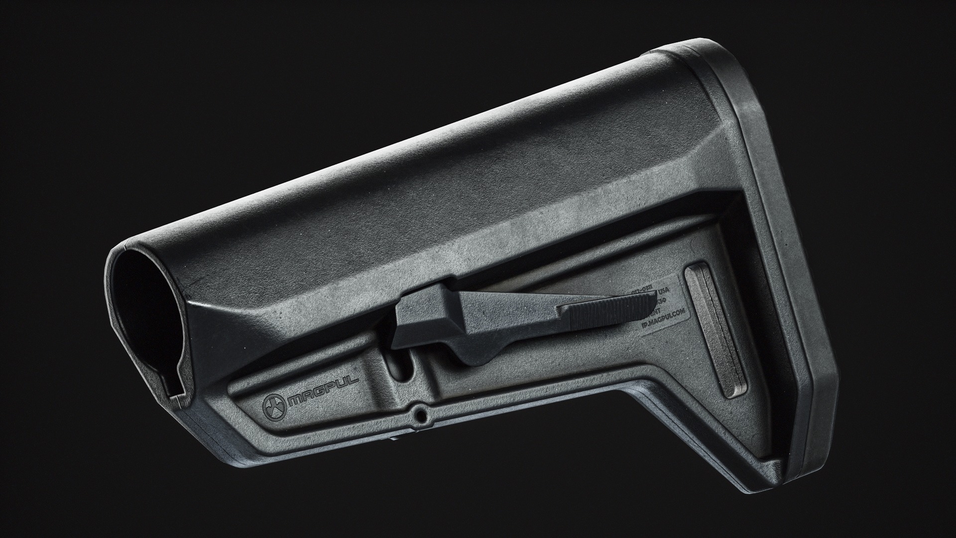 Magpul MOE SL-K Stock Low-poly 3D model_5