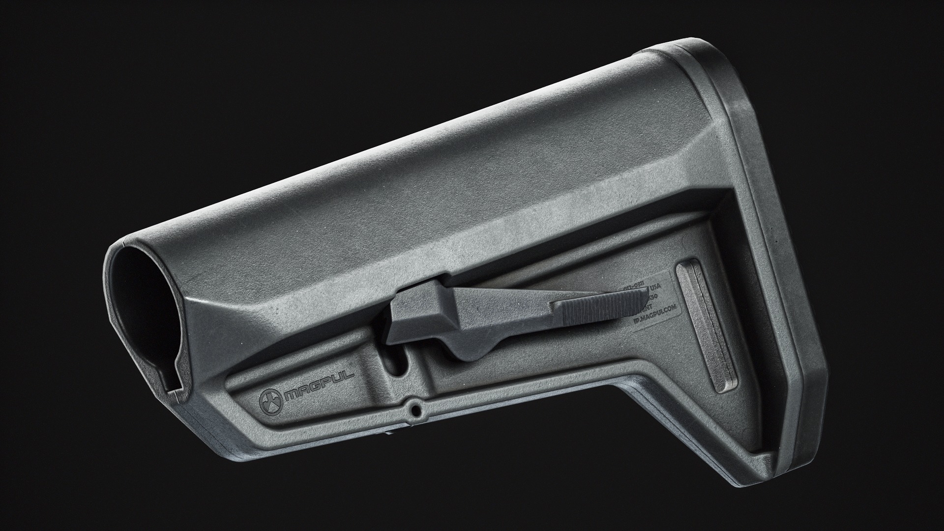 Magpul MOE SL-K Stock Low-poly 3D model_7