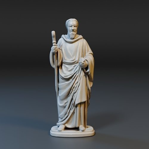 saint statue 3D model