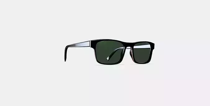 Perkins Sunglasses in Black Matte Eclipse