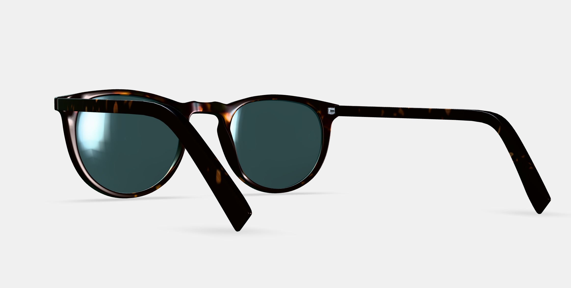 Haskell Sunglasses in Whiskey Tortoise 3D model_3