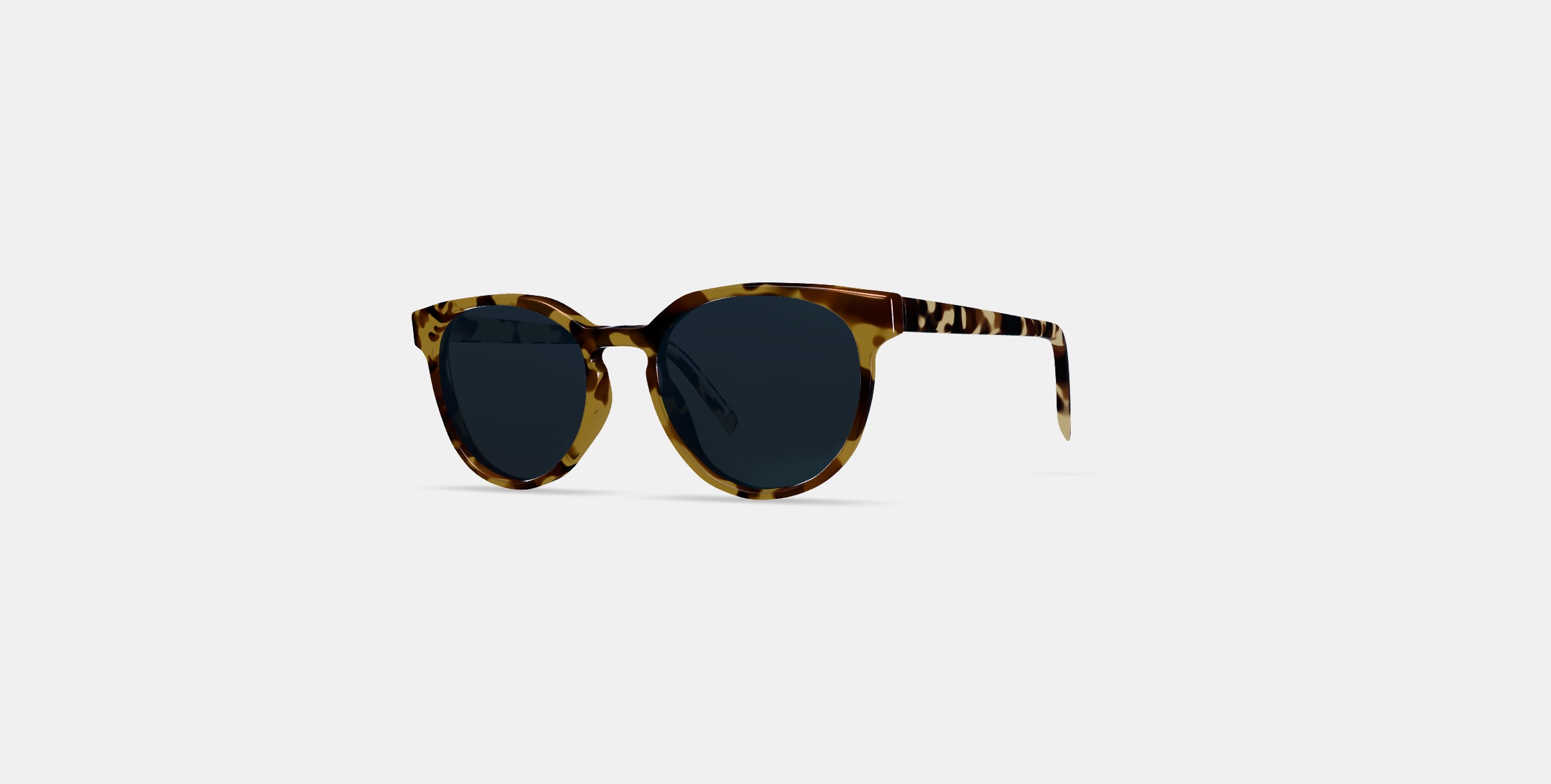 Wright Sunglasses in Walnut Tortoise 3D model_12
