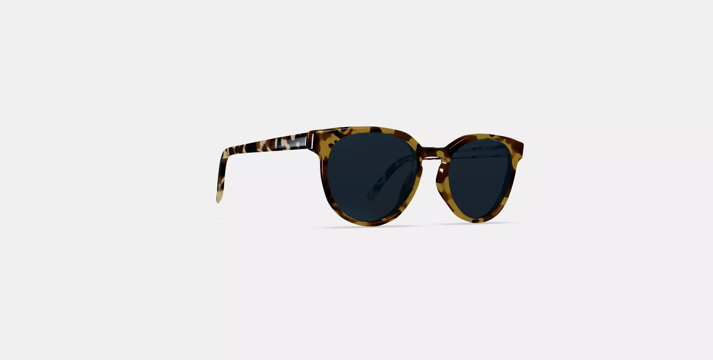 Wright Sunglasses in Walnut Tortoise 3D model_0