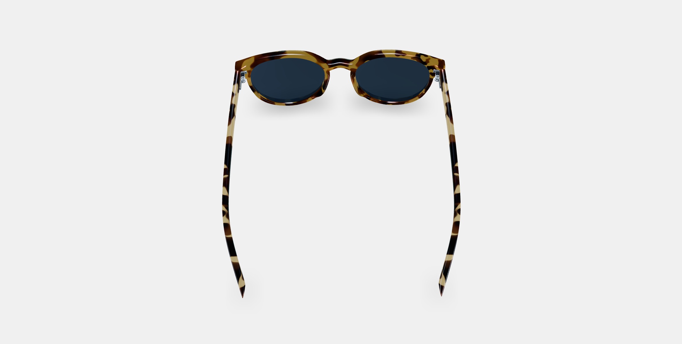 Wright Sunglasses in Walnut Tortoise 3D model_2