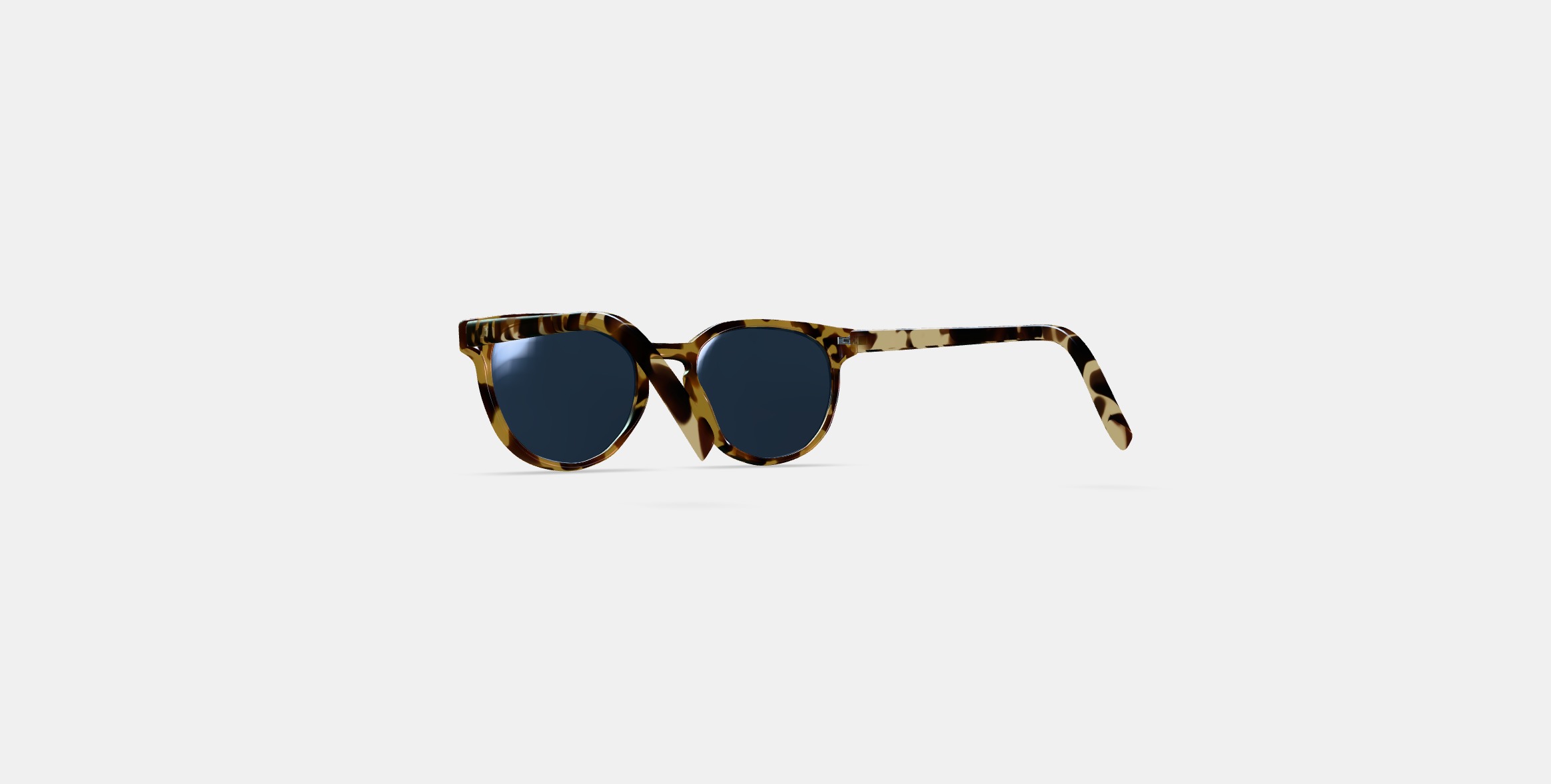 Wright Sunglasses in Walnut Tortoise 3D model_16