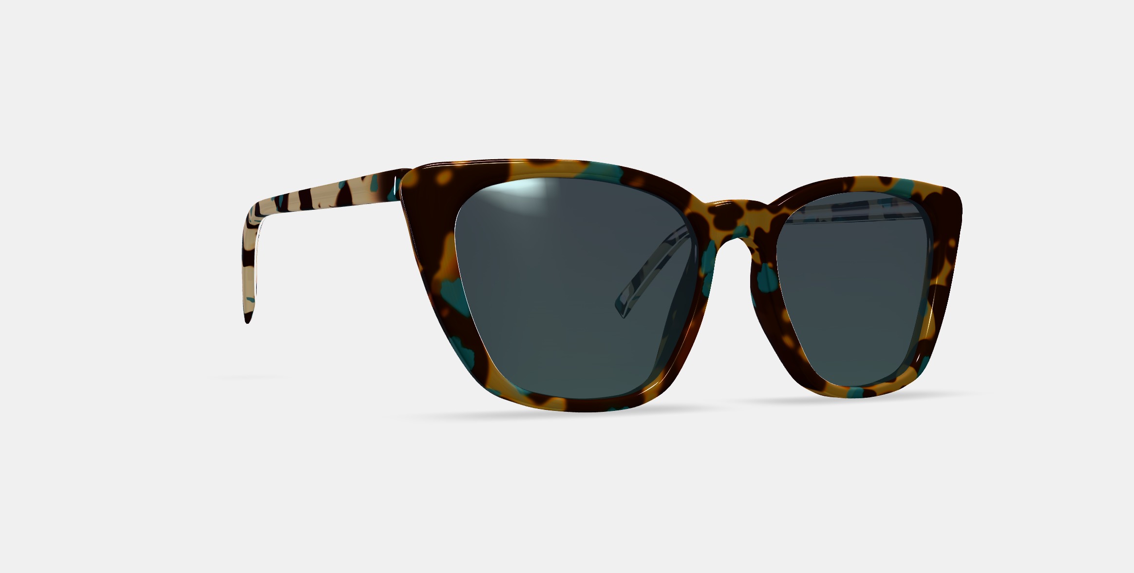 Janelle Sunglasses in Seashore Tortoise 3D model_9