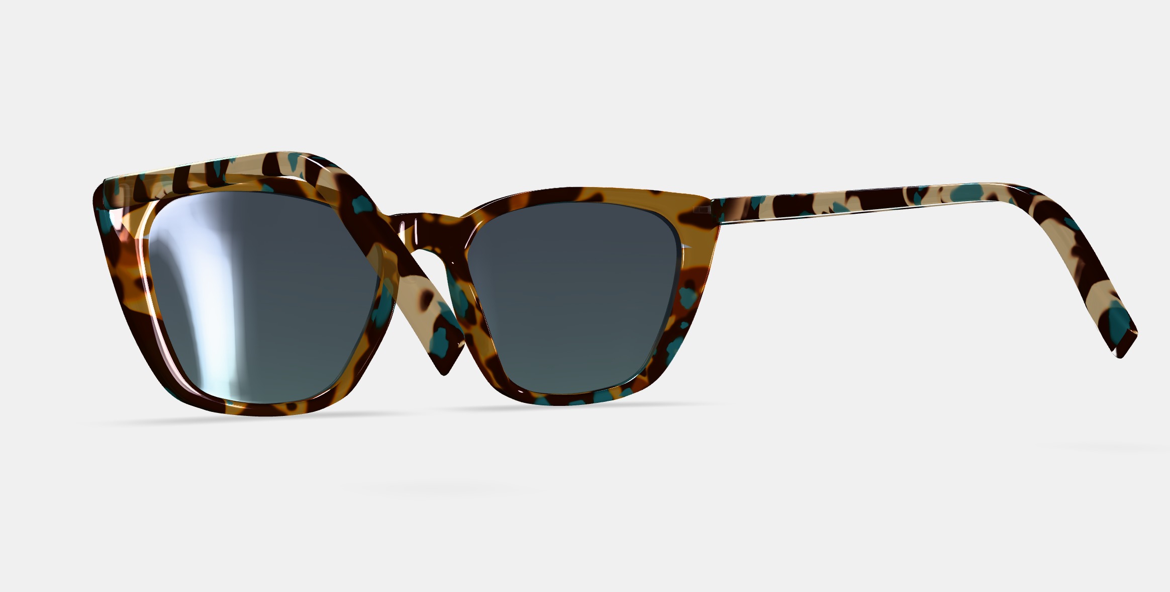 Janelle Sunglasses in Seashore Tortoise 3D model_3