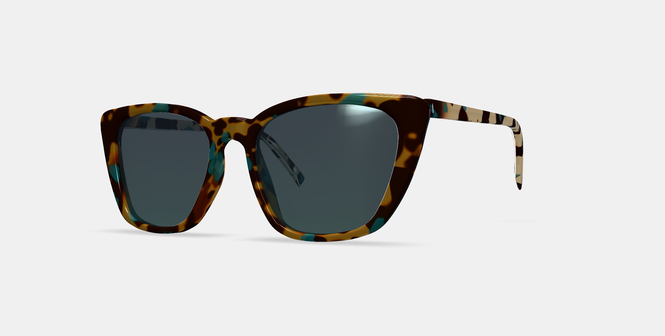 Janelle Sunglasses in Seashore Tortoise 3D model_13
