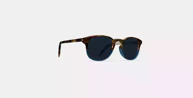 Downing Sunglasses in Hudson Blue Fade