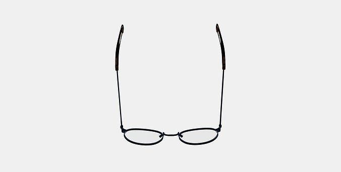 Simon Eyeglasses in Brushed Ink 3D model 7