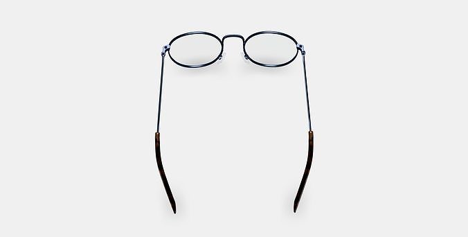 Simon Eyeglasses in Brushed Ink 3D model 2