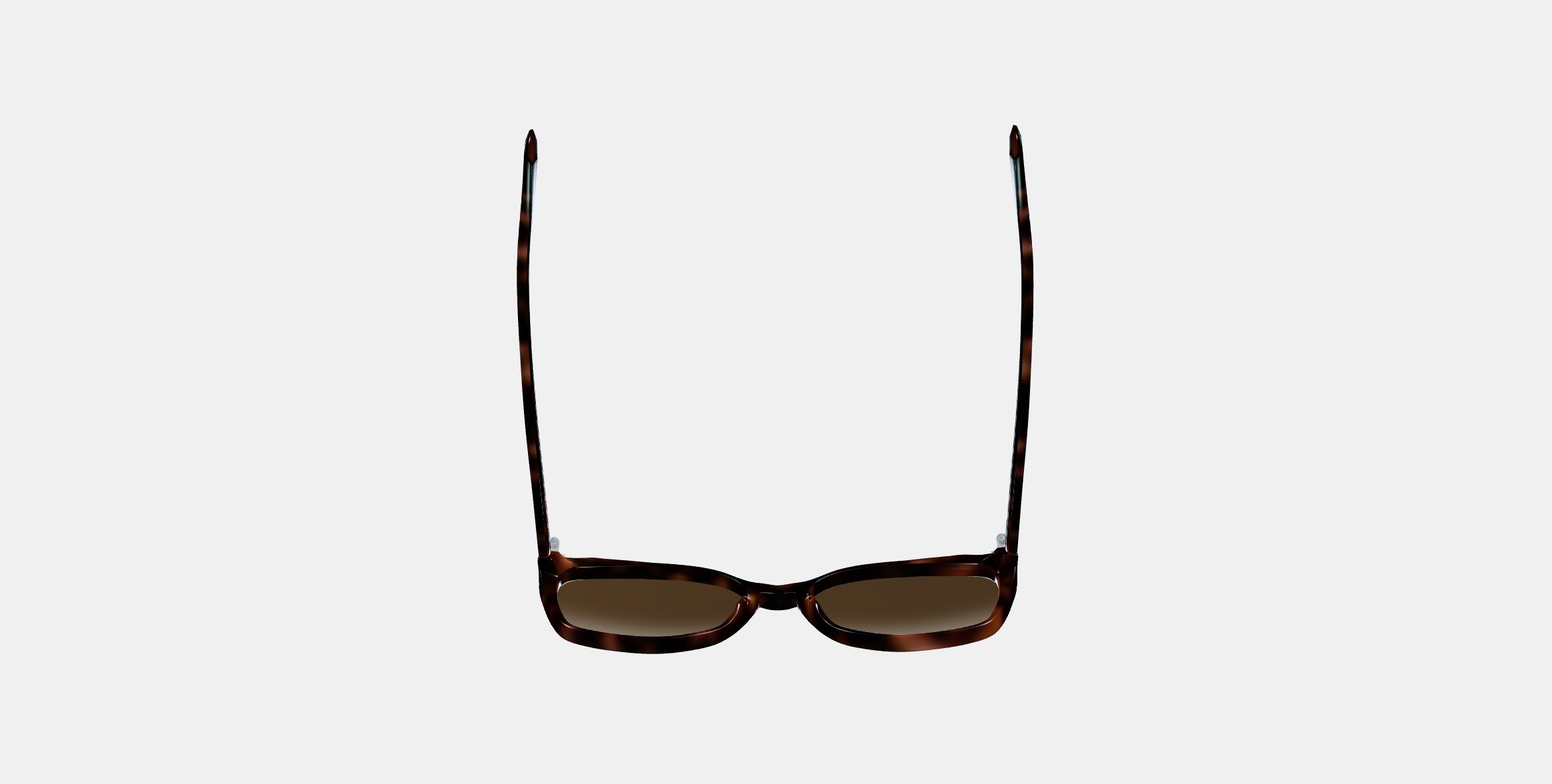 Nancy Low Bridge Fit Sunglasses in Cognac Tortoise 3D model_7