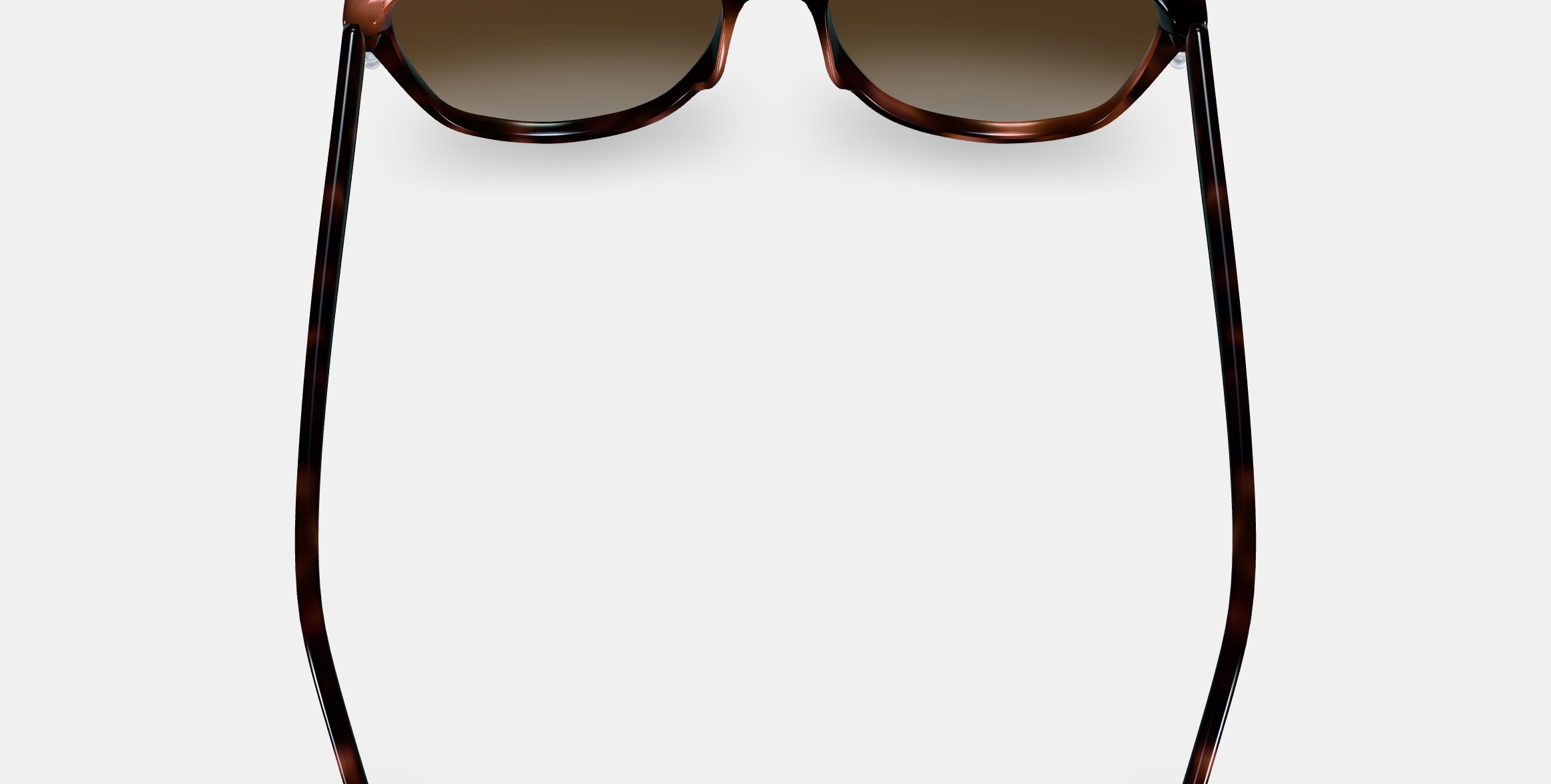 Nancy Low Bridge Fit Sunglasses in Cognac Tortoise 3D model_4