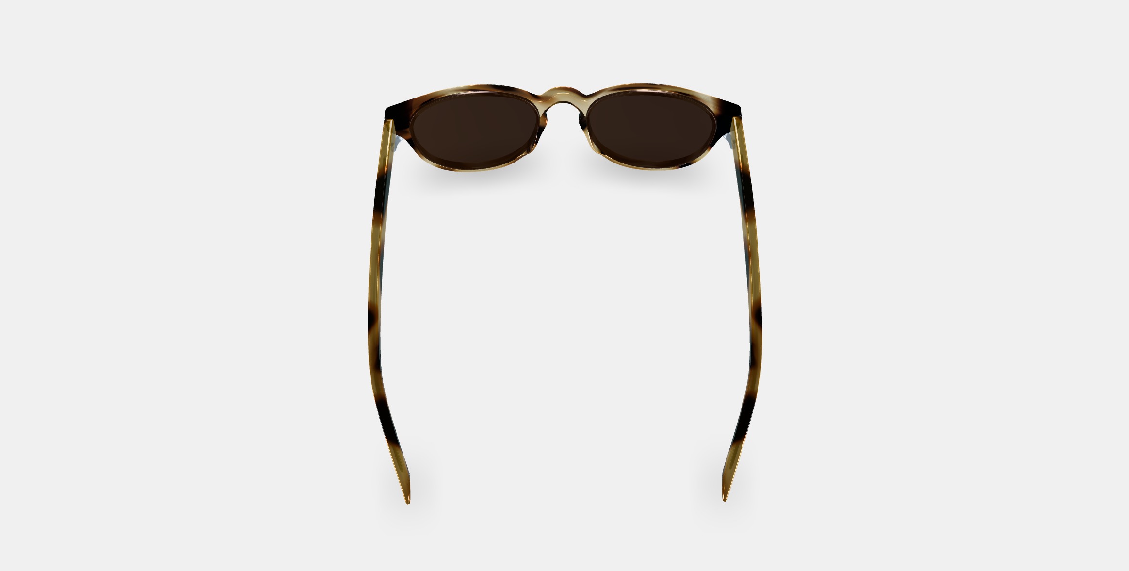 Percey Low Bridge Fit Sunglasses in Striped Sassafras 3D model_2