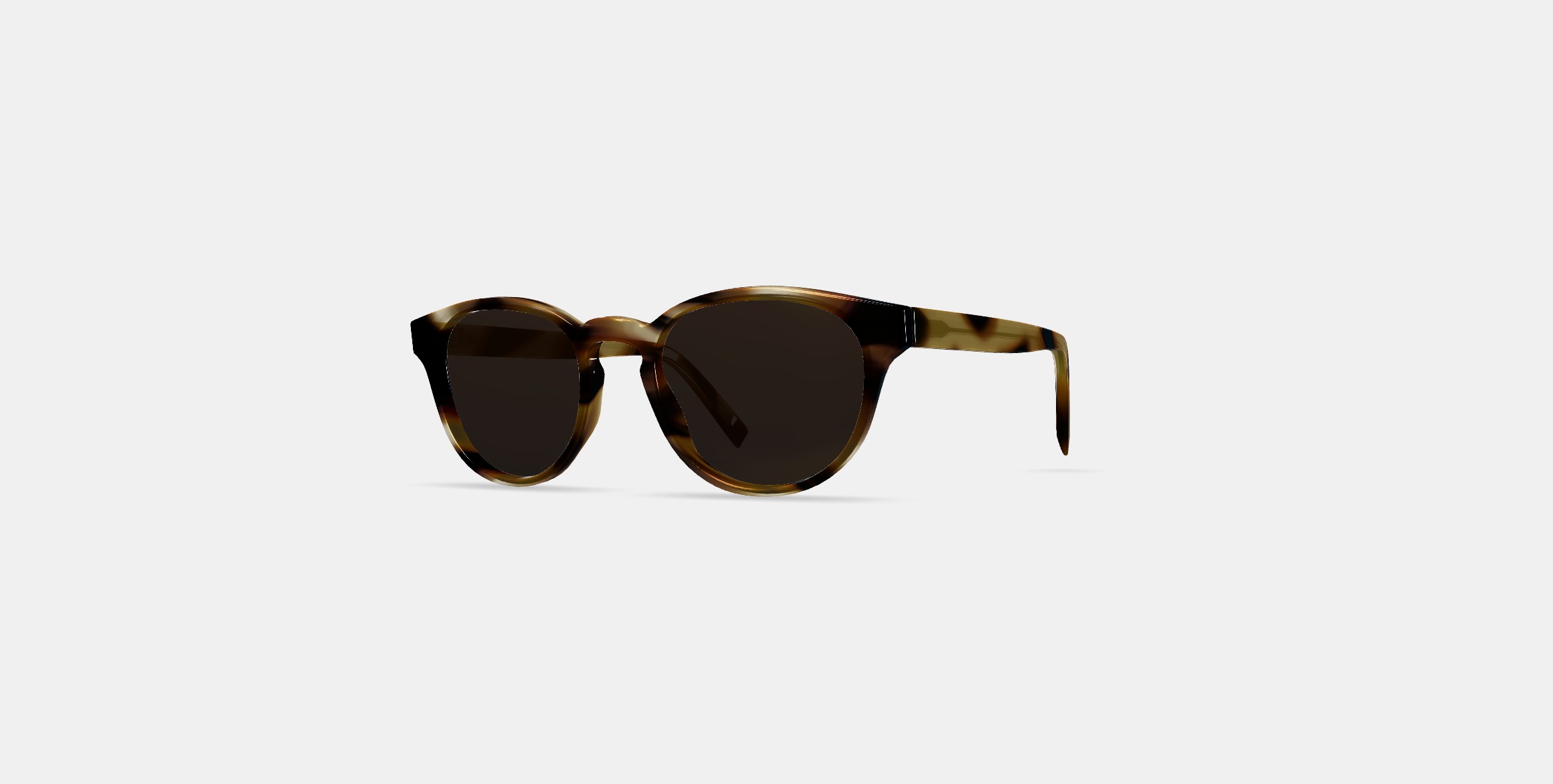 Percey Low Bridge Fit Sunglasses in Striped Sassafras 3D model_12