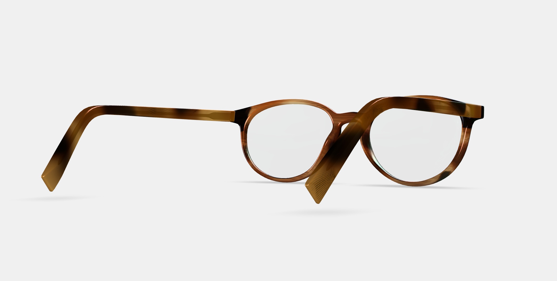 Watts Eyeglasses in Sugar Maple 3D model_6