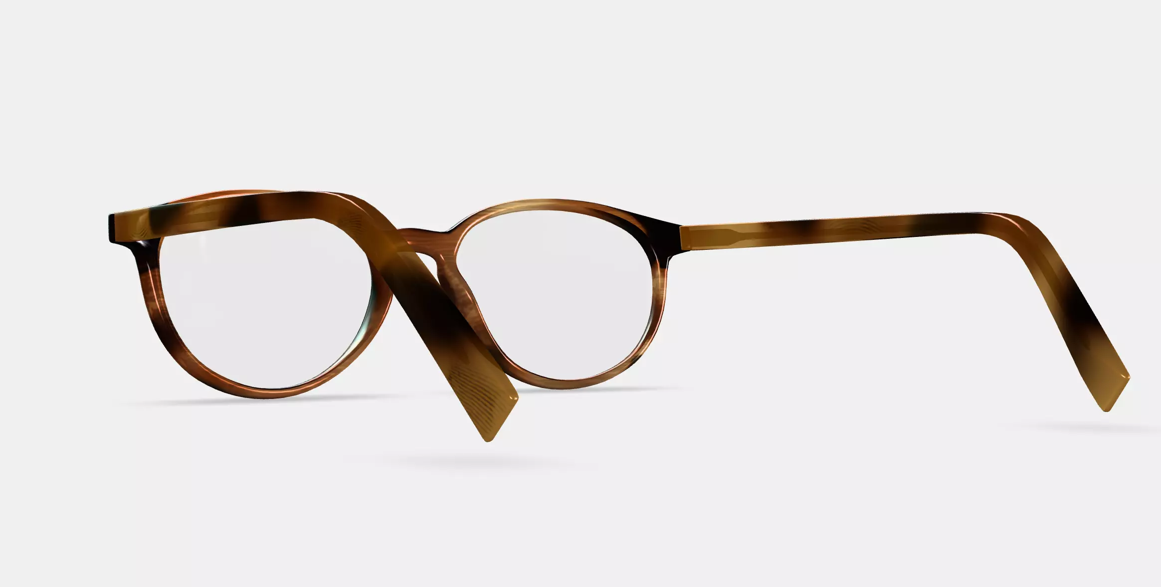 Watts Eyeglasses in Sugar Maple 3D model_0