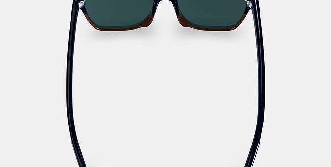 Barkley Low Bridge Fit Sunglasses in Antique Shale Fade 3D model 5