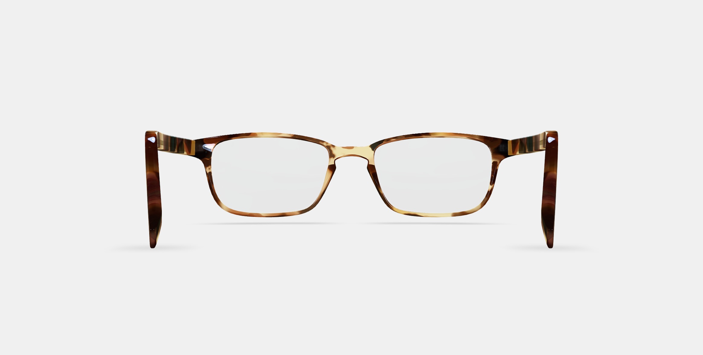 Hardy Eyeglasses in Root Beer 3D model_15