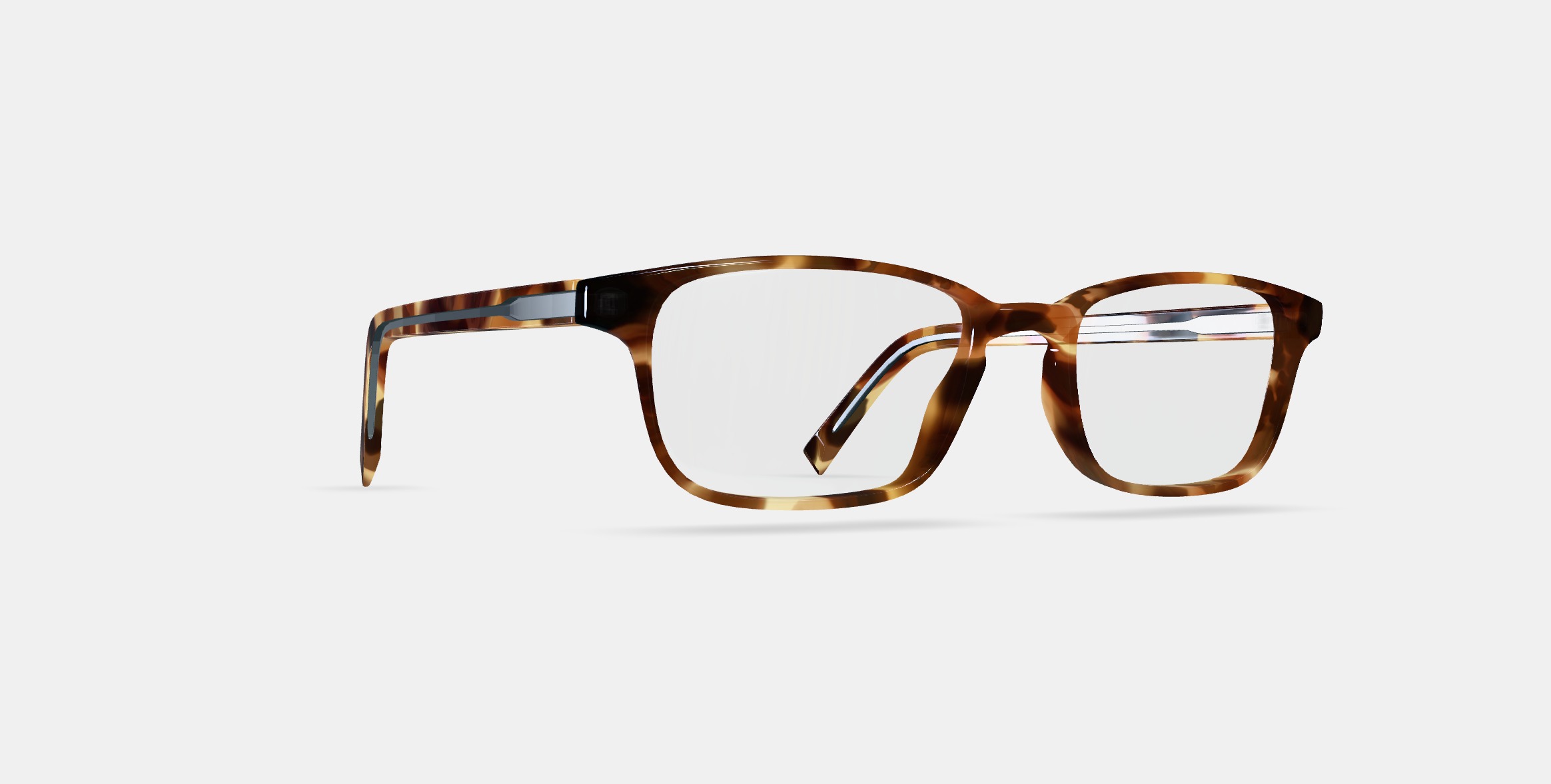 Hardy Eyeglasses in Root Beer 3D model_9