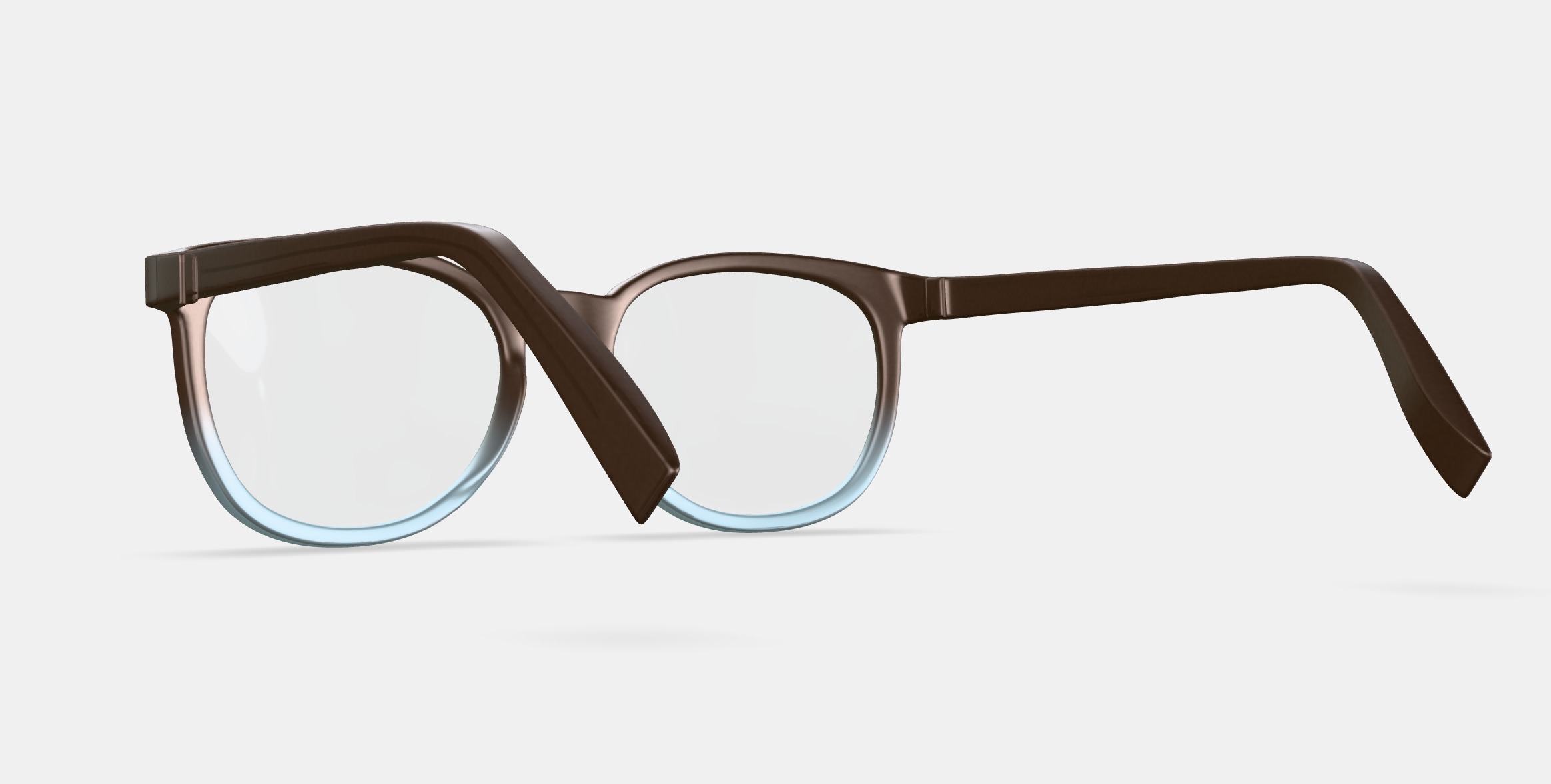 Redding Eyeglasses in Ashwood Matte Fade 3D model_2