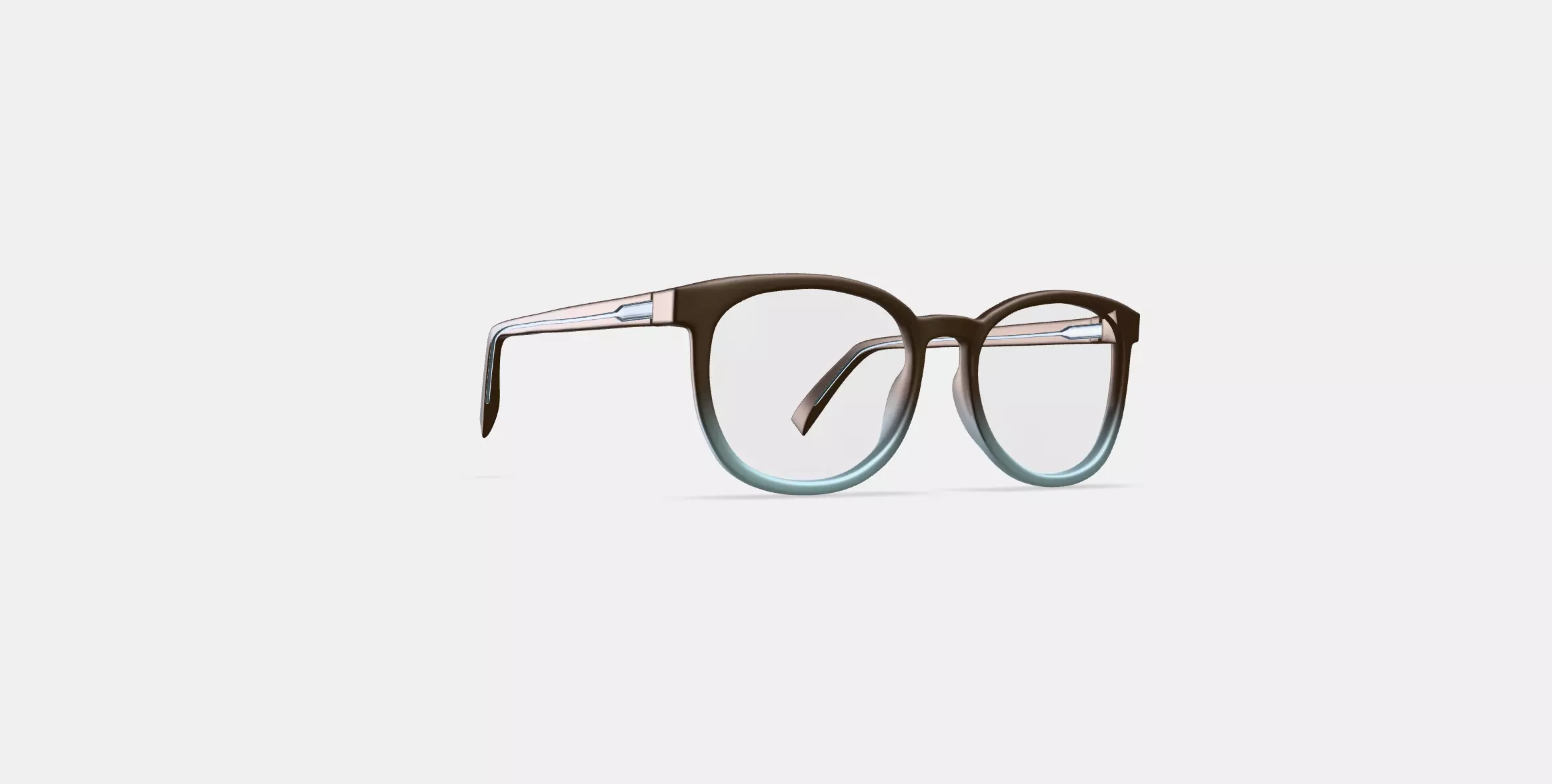 Redding Eyeglasses in Ashwood Matte Fade 3D model_0